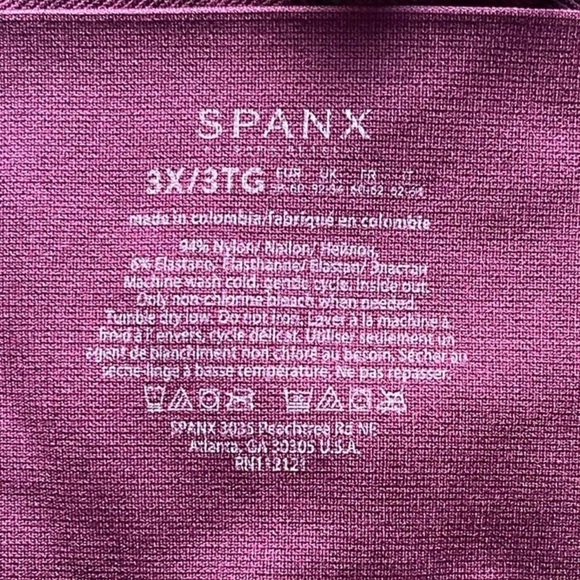 Spanx Pants Cropped Look At Me Now Seamless Leggings Garnet Rose Women’s 3XL - Picture 6 of 6